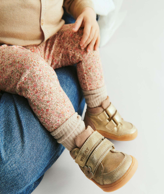 Wheat Jersey Legggings Jules rose dust flower